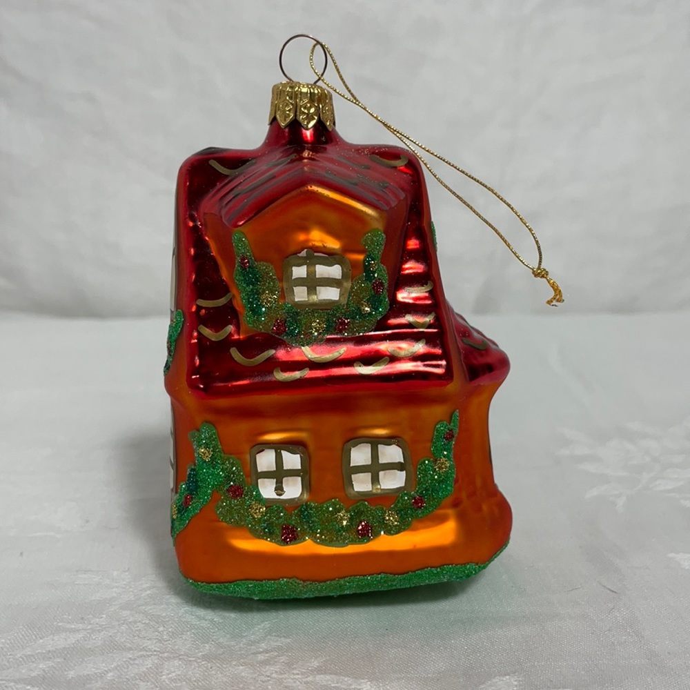 Blown Glass House Ornament